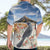 New Zealand Mount Taranaki Landscape Hawaiian Shirt Kokako Bird Polynesian Style