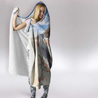New Zealand Mount Taranaki Landscape Hooded Blanket Kokako Bird Polynesian Style LT05 - Polynesian Pride