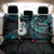 New Zealand Aotearoa Back Car Seat Cover Maori Manaia Paua Shell Glitter Turquoise