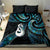 New Zealand Aotearoa Bedding Set Maori Manaia Paua Shell Glitter Turquoise