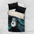 New Zealand Aotearoa Bedding Set Maori Manaia Paua Shell Glitter Turquoise