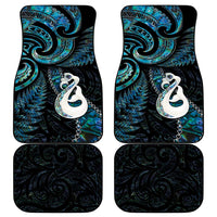 New Zealand Aotearoa Car Mats Maori Manaia Paua Shell Glitter Turquoise LT05 - Polynesian Pride
