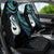 New Zealand Aotearoa Car Seat Cover Maori Manaia Paua Shell Glitter Turquoise