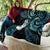 New Zealand Aotearoa Quilt Maori Manaia Paua Shell Glitter Turquoise