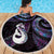 New Zealand Aotearoa Beach Blanket Maori Manaia Paua Shell Glitter Purple