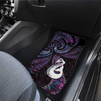New Zealand Aotearoa Car Mats Maori Manaia Paua Shell Glitter Purple LT05 - Polynesian Pride