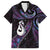 New Zealand Aotearoa Family Matching Puletasi and Hawaiian Shirt Maori Manaia Paua Shell Glitter Purple