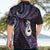 New Zealand Aotearoa Hawaiian Shirt Maori Manaia Paua Shell Glitter Purple