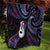 New Zealand Aotearoa Quilt Maori Manaia Paua Shell Glitter Purple