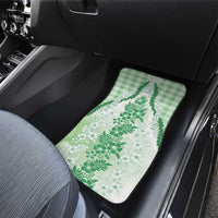 Aloha Hawaii Palaka Car Mats Green Plumeria Lei - Polynesian Pride