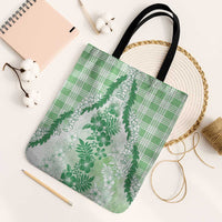 Aloha Hawaii Palaka Tote Bag Green Plumeria Lei - Polynesian Pride