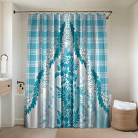 Aloha Hawaii Palaka Bathroom Set Blue Plumeria Lei - Polynesian Pride