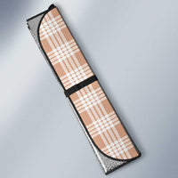 Aloha Hawaii Palaka Auto Sun Shade Beige Plumeria Lei - Polynesian Pride