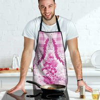 Aloha Hawaii Palaka Apron Pink Plumeria Lei - Polynesian Pride