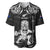 Custom New Zealand Maori Taiaha Baseball Jersey Tiki Warrior Black LT05 Black - Polynesian Pride