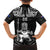 Custom New Zealand Maori Taiaha Family Matching Puletasi and Hawaiian Shirt Tiki Warrior Black LT05 - Polynesian Pride