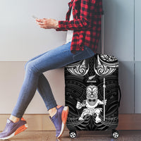 New Zealand Maori Taiaha Luggage Cover Tiki Warrior Black LT05 - Polynesian Pride