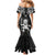 Custom New Zealand Maori Taiaha Mermaid Dress Tiki Warrior Black LT05 - Polynesian Pride