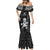 Custom New Zealand Maori Taiaha Mermaid Dress Tiki Warrior Black LT05 - Polynesian Pride