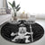 New Zealand Maori Taiaha Round Carpet Tiki Warrior Black LT05 - Polynesian Pride