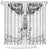 New Zealand Maori Taiaha Shower Curtain Tiki Warrior White LT05 White - Polynesian Pride