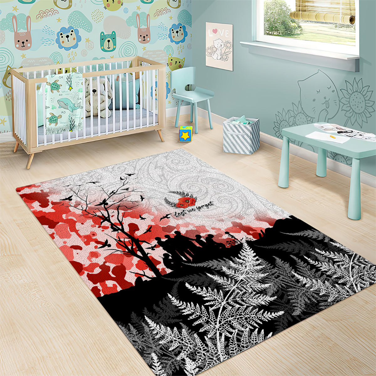 Kei Wareware Tatou New Zealand ANZAC Day Area Rug Lest We Forget LT05 - Polynesian Pride