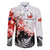 Kei Wareware Tatou New Zealand ANZAC Day Family Matching Off Shoulder Long Sleeve Dress and Hawaiian Shirt Lest We Forget LT05 Dad's Shirt - Long Sleeve White - Polynesian Pride