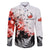 Kei Wareware Tatou New Zealand ANZAC Day Family Matching Puletasi and Hawaiian Shirt Lest We Forget LT05 Dad's Shirt - Long Sleeve White - Polynesian Pride