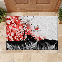 Kei Wareware Tatou New Zealand ANZAC Day Rubber Doormat Lest We Forget LT05 - Polynesian Pride