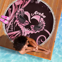 New Zealand Valentine Beach Blanket Aroha Sweet Pink Piwakawaka LT05 - Polynesian Pride