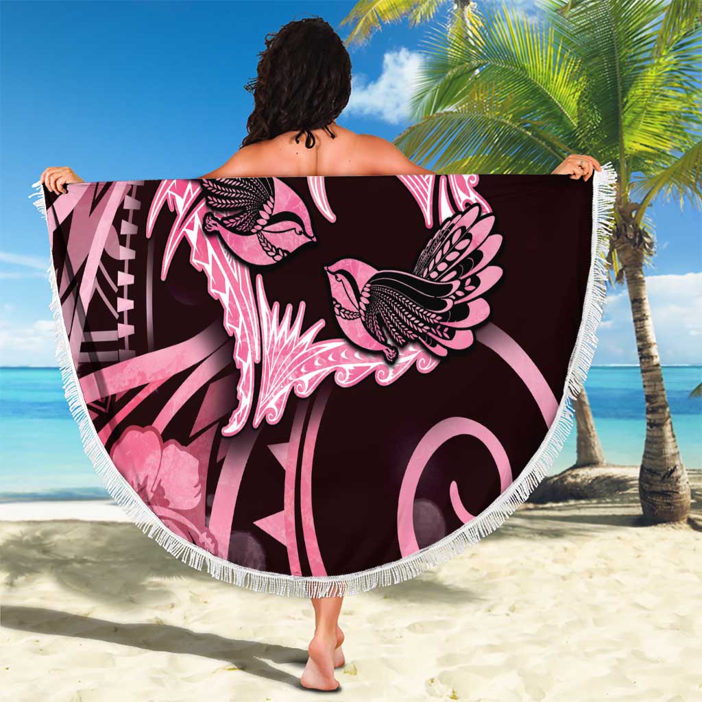 New Zealand Valentine Beach Blanket Aroha Sweet Pink Piwakawaka LT05 - Polynesian Pride