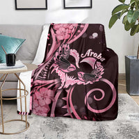 New Zealand Valentine Blanket Aroha Sweet Pink Piwakawaka LT05 - Polynesian Pride