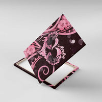 New Zealand Valentine Canvas Wall Art Aroha Sweet Pink Piwakawaka LT05 With Frame Pink - Polynesian Pride