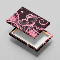New Zealand Valentine Canvas Wall Art Aroha Sweet Pink Piwakawaka LT05 - Polynesian Pride