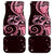 New Zealand Valentine Car Mats Aroha Sweet Pink Piwakawaka