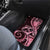 New Zealand Valentine Car Mats Aroha Sweet Pink Piwakawaka