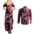 New Zealand Valentine Couples Matching Summer Maxi Dress and Long Sleeve Button Shirt Aroha Sweet Pink Piwakawaka