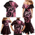 New Zealand Valentine Family Matching Mermaid Dress and Hawaiian Shirt Aroha Sweet Pink Piwakawaka