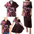 New Zealand Valentine Family Matching Puletasi and Hawaiian Shirt Aroha Sweet Pink Piwakawaka