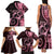 New Zealand Valentine Family Matching Tank Maxi Dress and Hawaiian Shirt Aroha Sweet Pink Piwakawaka