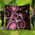 New Zealand Valentine Quilt Aroha Sweet Pink Piwakawaka