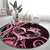 New Zealand Valentine Round Carpet Aroha Sweet Pink Piwakawaka