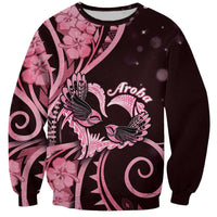 New Zealand Valentine Sweatshirt Aroha Sweet Pink Piwakawaka LT05 Unisex Pink - Polynesian Pride