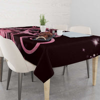 New Zealand Valentine Tablecloth Aroha Sweet Pink Piwakawaka LT05 - Polynesian Pride