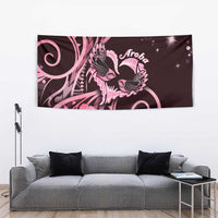 New Zealand Valentine Tapestry Aroha Sweet Pink Piwakawaka