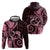 New Zealand Valentine Zip Hoodie Aroha Sweet Pink Piwakawaka