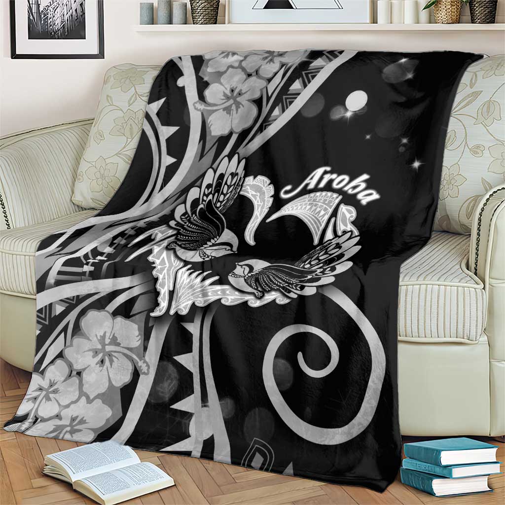 New Zealand Valentine Blanket Aroha Gray Piwakawaka LT05 - Polynesian Pride