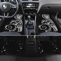 New Zealand Valentine Car Mats Aroha Gray Piwakawaka LT05 Set 4pcs Gray - Polynesian Pride