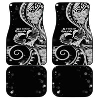New Zealand Valentine Car Mats Aroha Gray Piwakawaka LT05 - Polynesian Pride