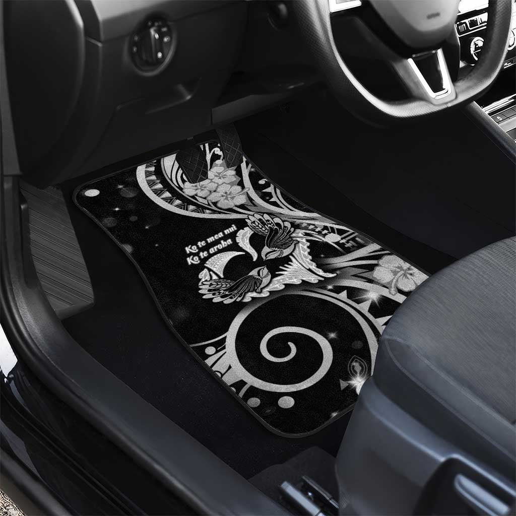 New Zealand Valentine Car Mats Aroha Gray Piwakawaka LT05 - Polynesian Pride